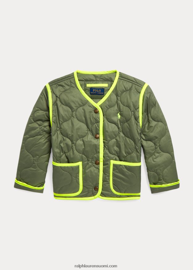 Ralph Lauren lapset neonkoristeinen tikattu takki 0Z24ZR9991 puutarhapolku