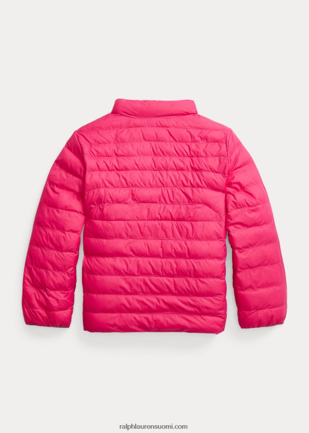 Ralph Lauren lapset p-kerros 2 käännettävä takki 0Z24ZR7407 urheilu pinkki/newport laivasto