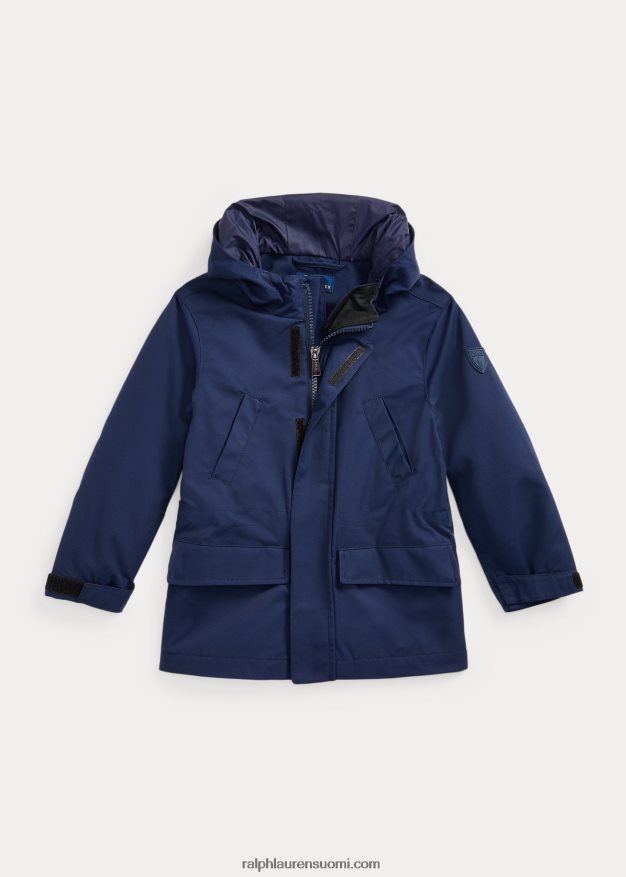 Ralph Lauren lapset p-layer 1 utility vettä hylkivä takki 0Z24ZR5657 newportin laivasto