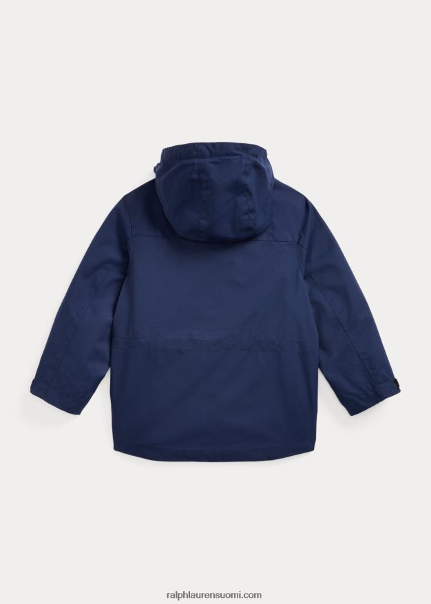 Ralph Lauren lapset p-layer 1 utility vettä hylkivä takki 0Z24ZR5657 newportin laivasto