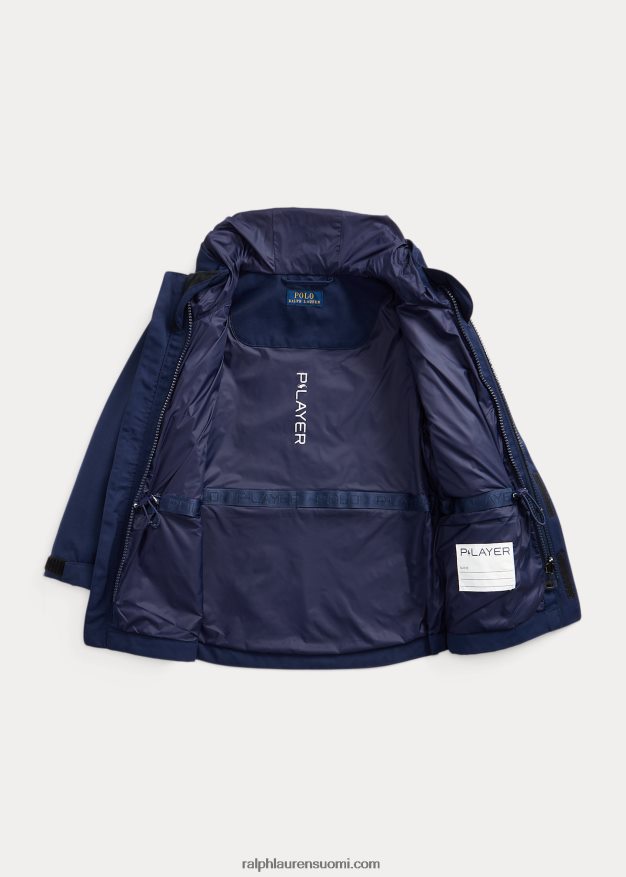 Ralph Lauren lapset p-layer 1 utility vettä hylkivä takki 0Z24ZR5657 newportin laivasto