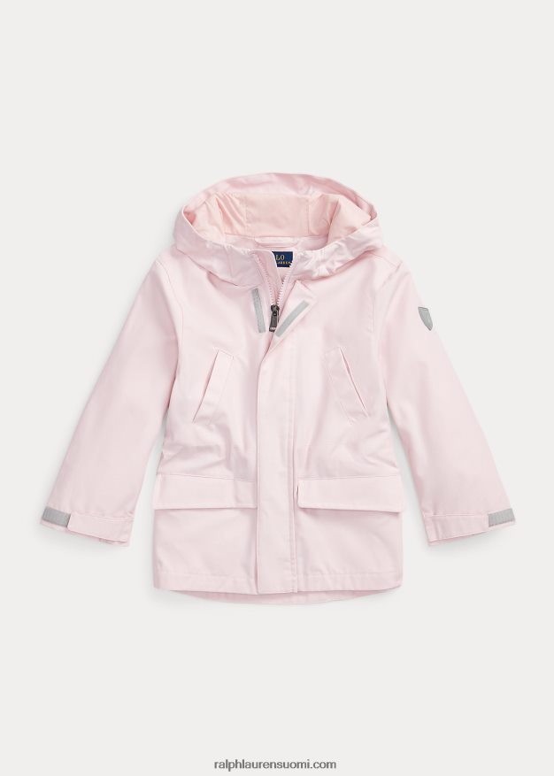 Ralph Lauren lapset p-layer 1 utility vettä hylkivä takki 0Z24ZR5658 ripaus vaaleanpunaista