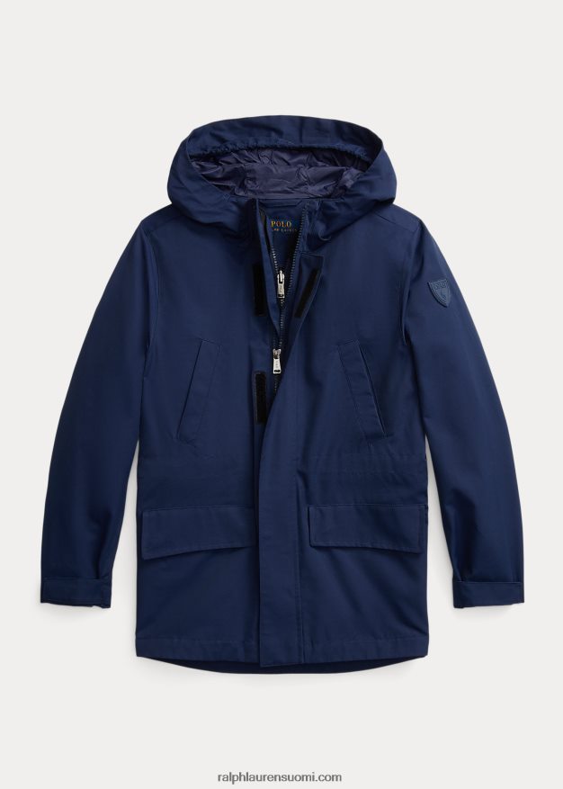 Ralph Lauren lapset p-layer 1 utility vettä hylkivä takki 0Z24ZR6008 newportin laivasto
