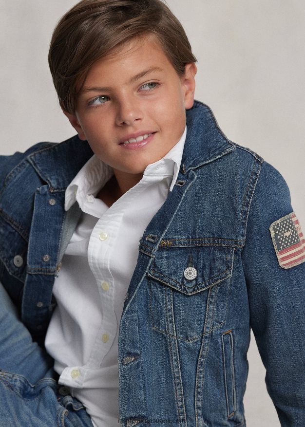 Ralph Lauren lapset poikien farkkutakki 0Z24ZR6058 gordonin pesu