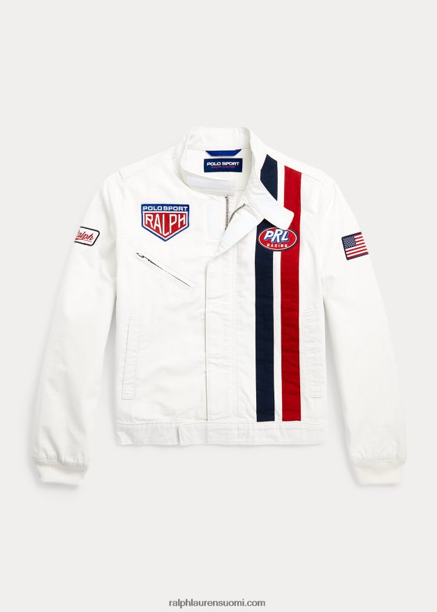 Ralph Lauren lapset polo urheilullinen kilpatakki 0Z24ZR9814 kannenpesuaine valkoinen