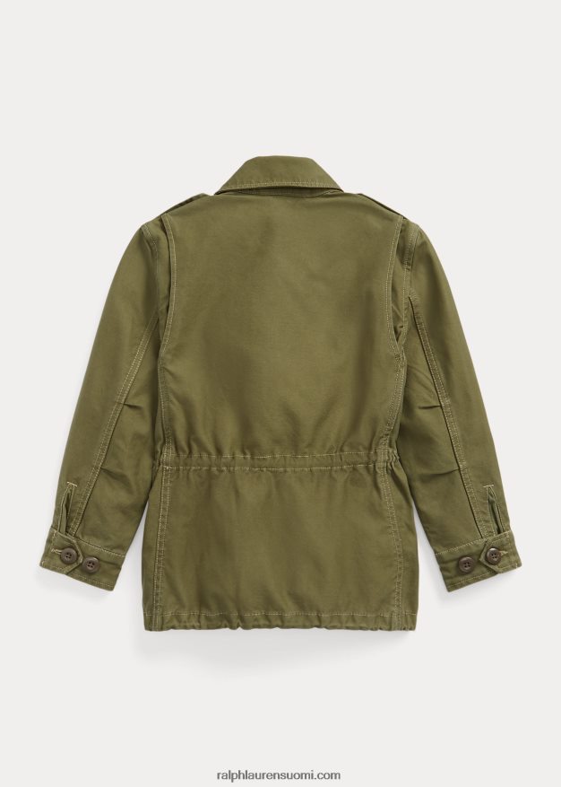 Ralph Lauren lapset puuvillatvilli ylijäämätakki 0Z24ZR6893 puutarhapolku