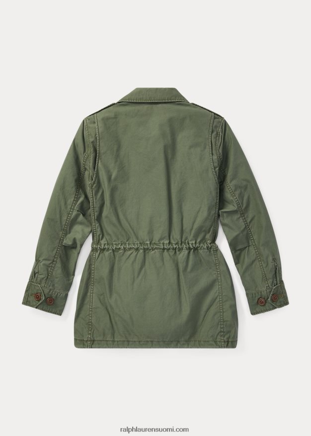 Ralph Lauren lapset puuvillatvilli ylijäämätakki 0Z24ZR7208 puutarhapolku