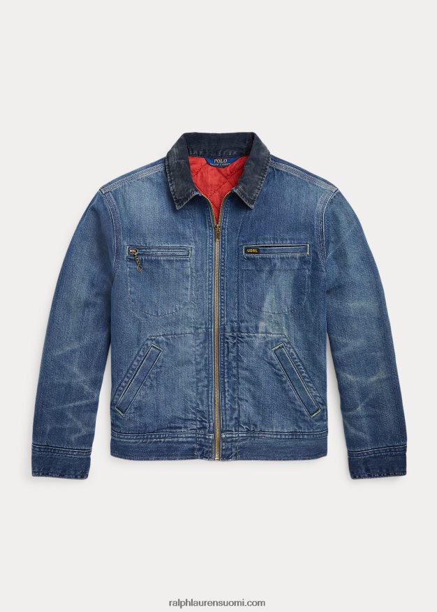 Ralph Lauren lapset täysvetoketjuinen farkkutakki 0Z24ZR6687 wydale pesu