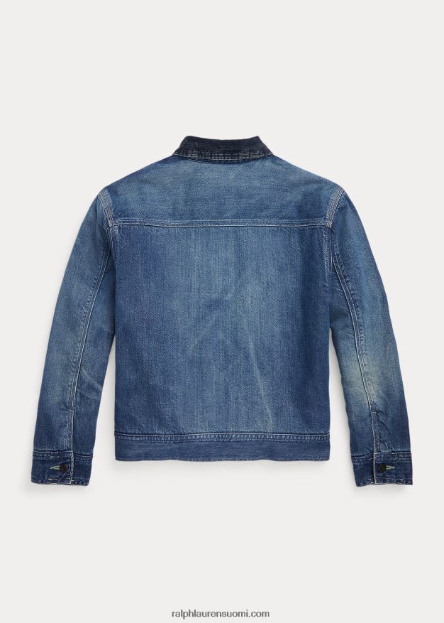 Ralph Lauren lapset täysvetoketjuinen farkkutakki 0Z24ZR6687 wydale pesu