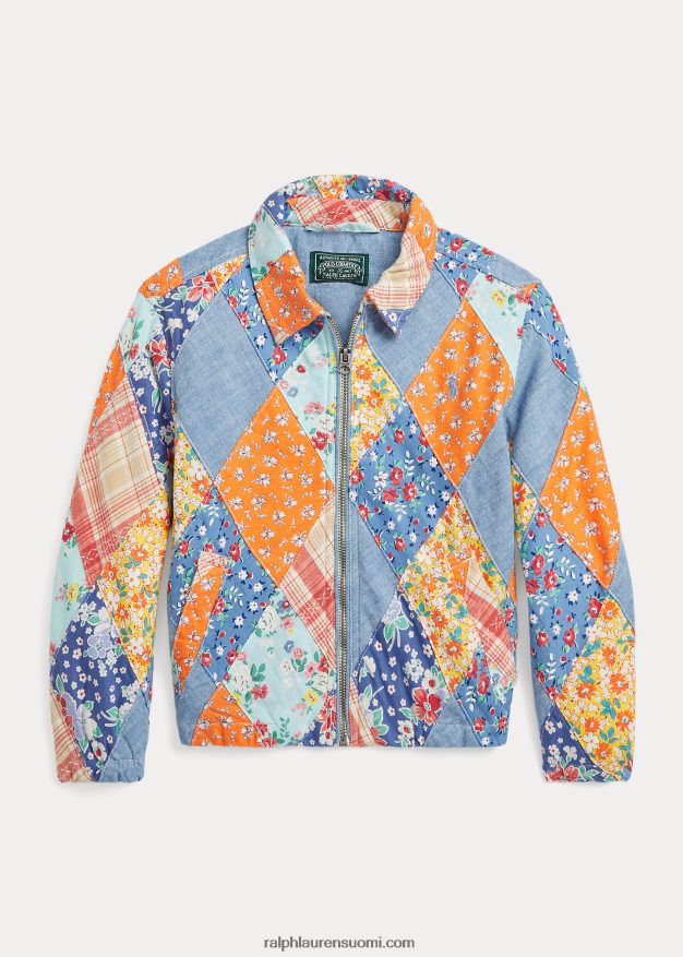 Ralph Lauren lapset tilkkutäkki kukkainen puuvillatakki 0Z24ZR6798 tilkkutäkki moni