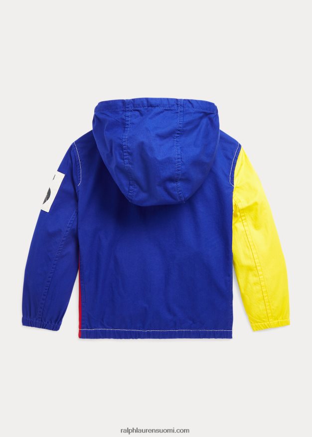 Ralph Lauren lapset värillinen puuvillainen hupullinen takki 0Z24ZR5778 monivärinen monitoimi