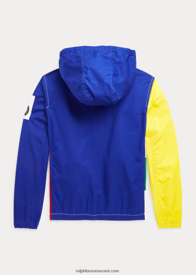 Ralph Lauren lapset värillinen puuvillainen hupullinen takki 0Z24ZR5991 monivärinen monitoimi