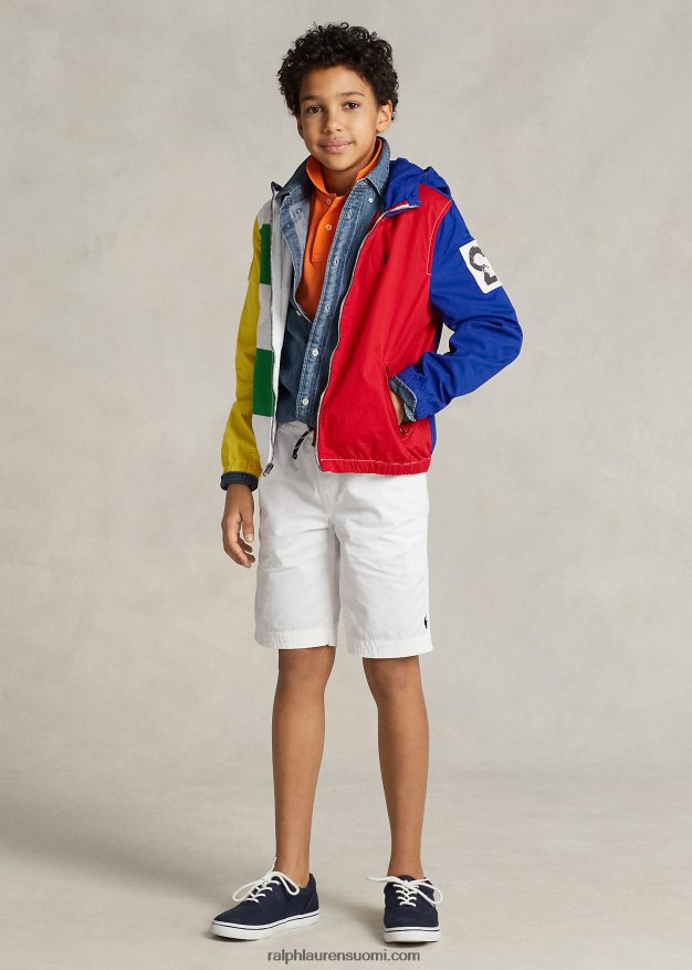 Ralph Lauren lapset värillinen puuvillainen hupullinen takki 0Z24ZR5991 monivärinen monitoimi