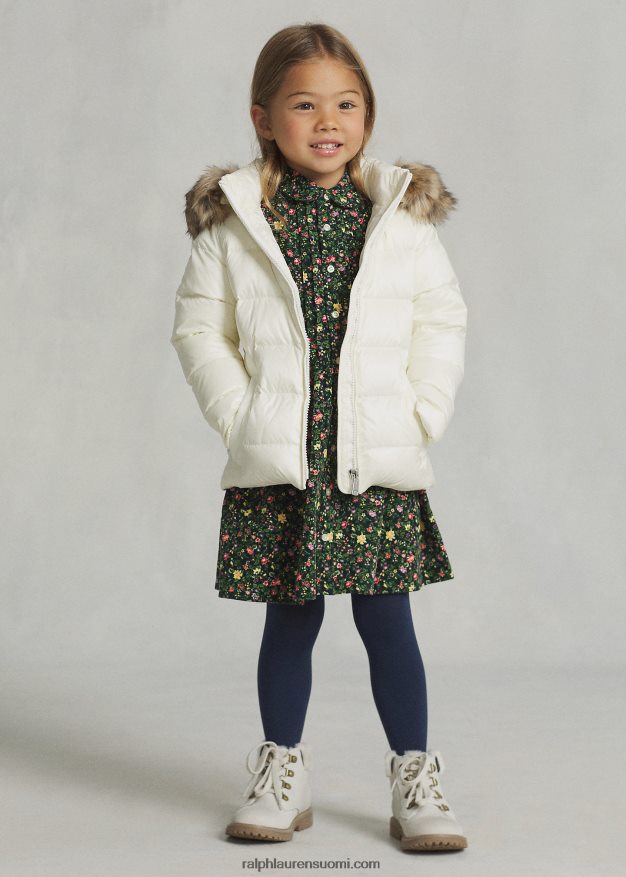 Ralph Lauren lapset vedenpitävä untuvatakki 0Z24ZR7360 klubitalo kerma