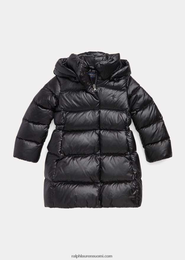 Ralph Lauren lapset vettähylkivä pitkä untuvatakki 0Z24ZR7475 musta