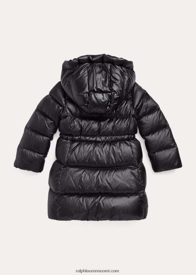 Ralph Lauren lapset vettähylkivä pitkä untuvatakki 0Z24ZR7475 musta