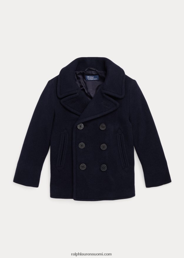 Ralph Lauren lapset villasekoitettu peatakki 0Z24ZR5862 rl laivasto