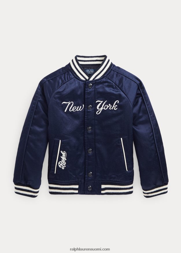 lapset polo ralph lauren yankees takki 0Z24ZR5909 aviator laivasto/valkoinen