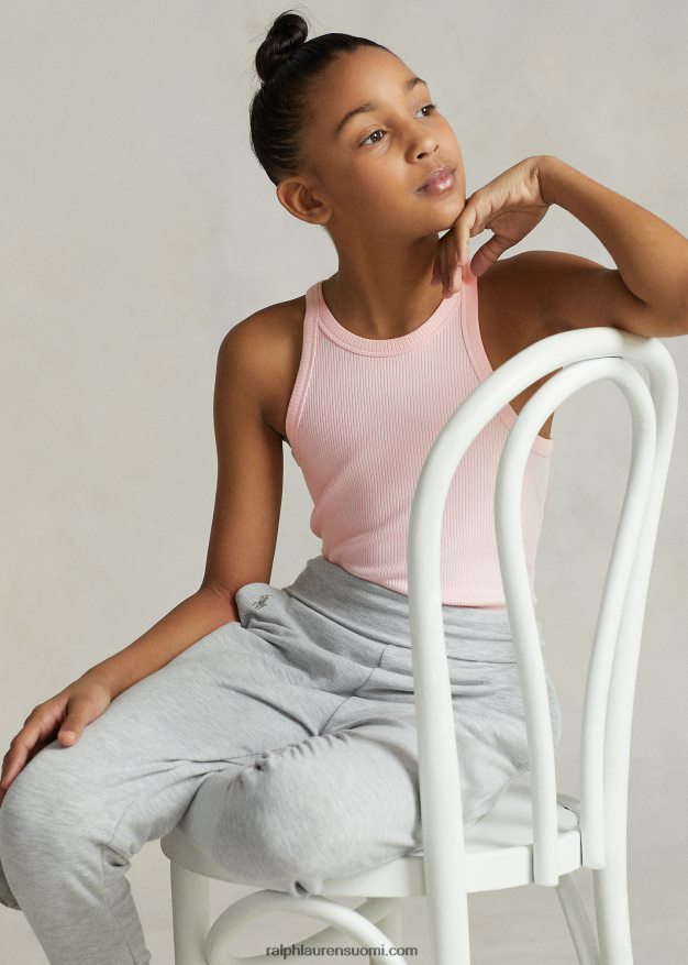 Ralph Lauren lapset resori puuvillasekoitetta toppi 0Z24ZR7499 akaasia pinkki