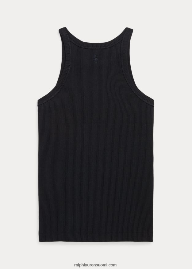 Ralph Lauren lapset resori puuvillasekoitetta toppi 0Z24ZR7500 musta