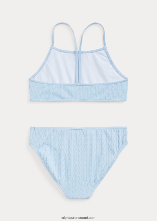 Ralph Lauren lapset Kaksiosainen joustava jacquard-uimapuku 0Z24ZR7336 toimiston sininen