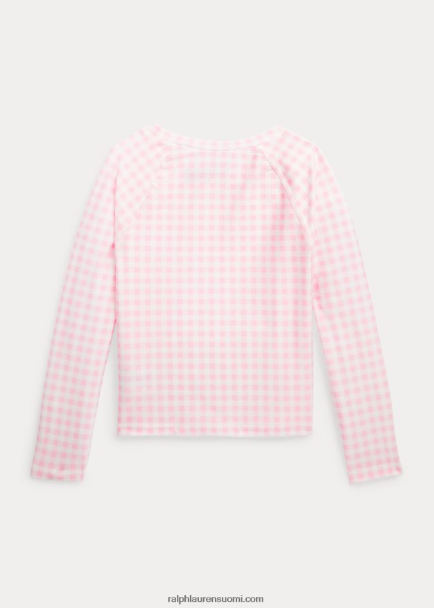 Ralph Lauren lapset gingham ihottuma vartija 0Z24ZR6866 karmelin pinkki
