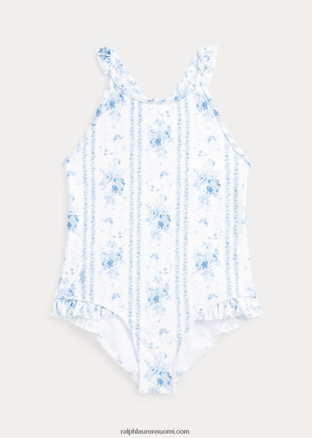 Ralph Lauren lapset kukkainen joustava yksiosainen uimapuku 0Z24ZR6847 aline kukkainen