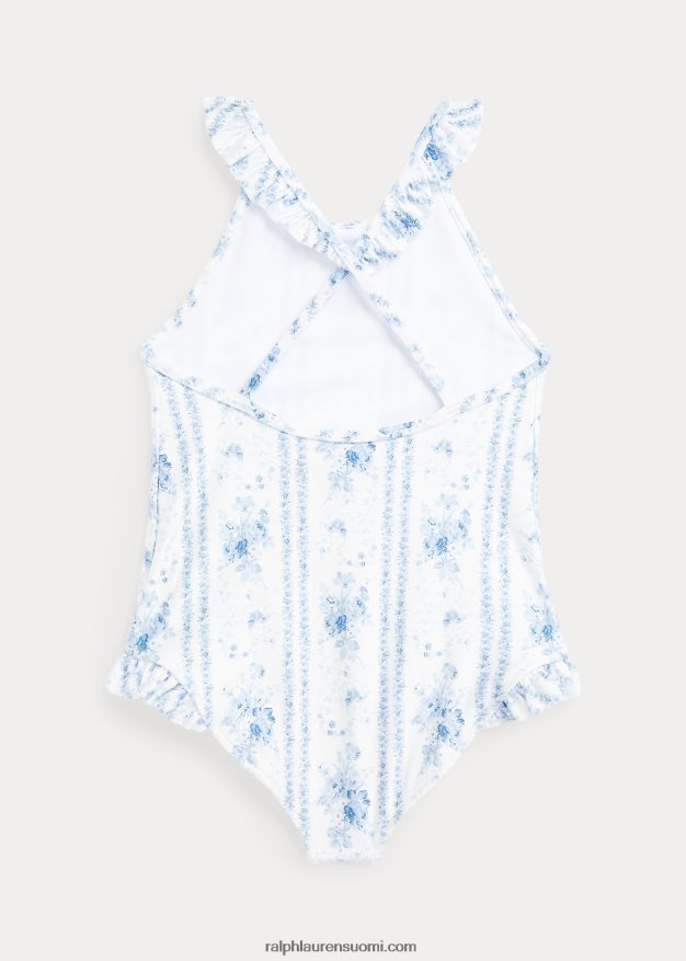 Ralph Lauren lapset kukkainen joustava yksiosainen uimapuku 0Z24ZR6847 aline kukkainen