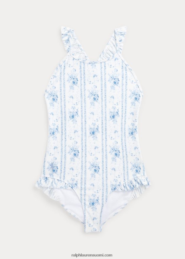 Ralph Lauren lapset kukkainen joustava yksiosainen uimapuku 0Z24ZR7076 aline kukkainen