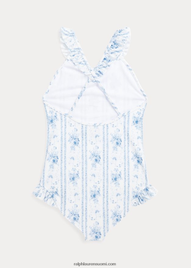 Ralph Lauren lapset kukkainen joustava yksiosainen uimapuku 0Z24ZR7076 aline kukkainen