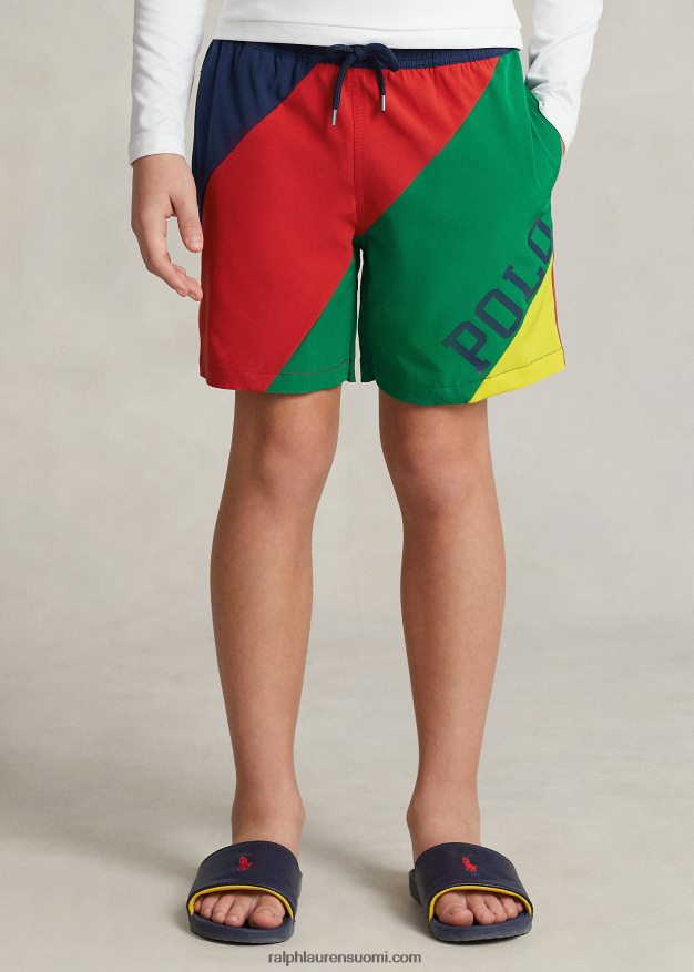 Ralph Lauren lapset matkustajan joustava uimahousu 0Z24ZR5976 väripalikka