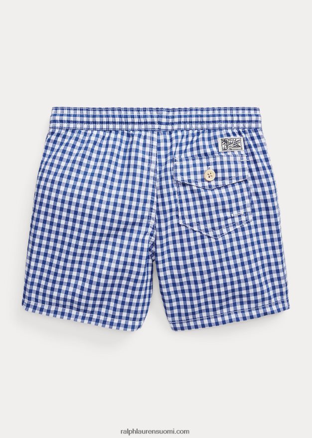 Ralph Lauren lapset matkustajan uimahousu 0Z24ZR5781 risteily kuninkaallinen gingham