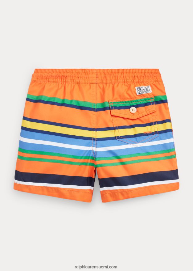 Ralph Lauren lapset matkustajan uimahousu 0Z24ZR5820 oranssi huippuraita