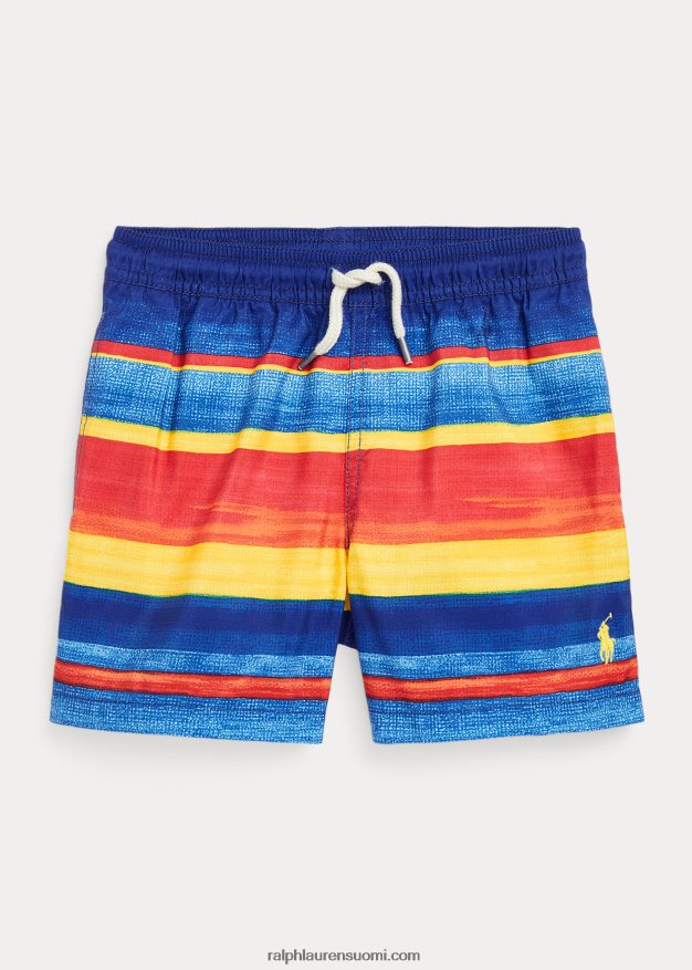 Ralph Lauren lapset matkustajan uimahousu 0Z24ZR5855 sininen/keltainen raita