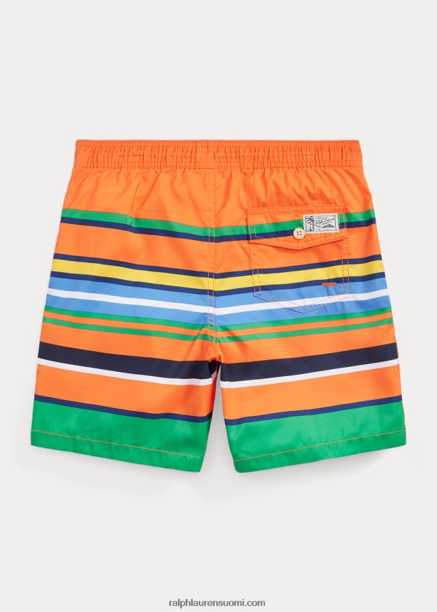 Ralph Lauren lapset matkustajan uimahousu 0Z24ZR6158 oranssi huippuraita
