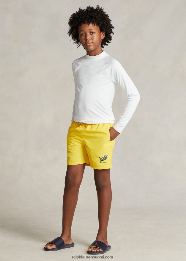 Ralph Lauren lapset matkustava poolokarhu uimahousu 0Z24ZR6011 sitruunamurska