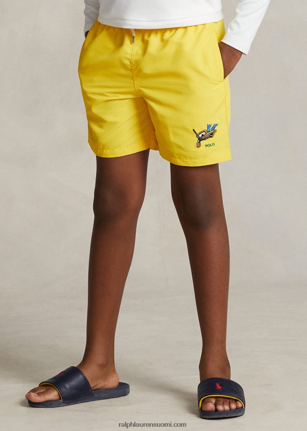Ralph Lauren lapset matkustava poolokarhu uimahousu 0Z24ZR6011 sitruunamurska