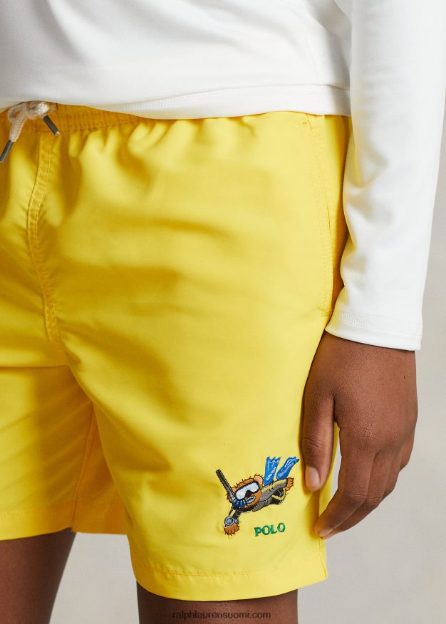 Ralph Lauren lapset matkustava poolokarhu uimahousu 0Z24ZR6011 sitruunamurska