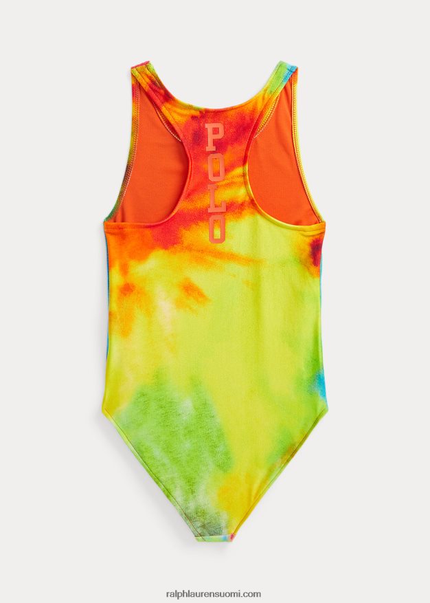 Ralph Lauren lapset solmiovärjäysprintti yksiosainen uimapuku 0Z24ZR9950 solmioväri
