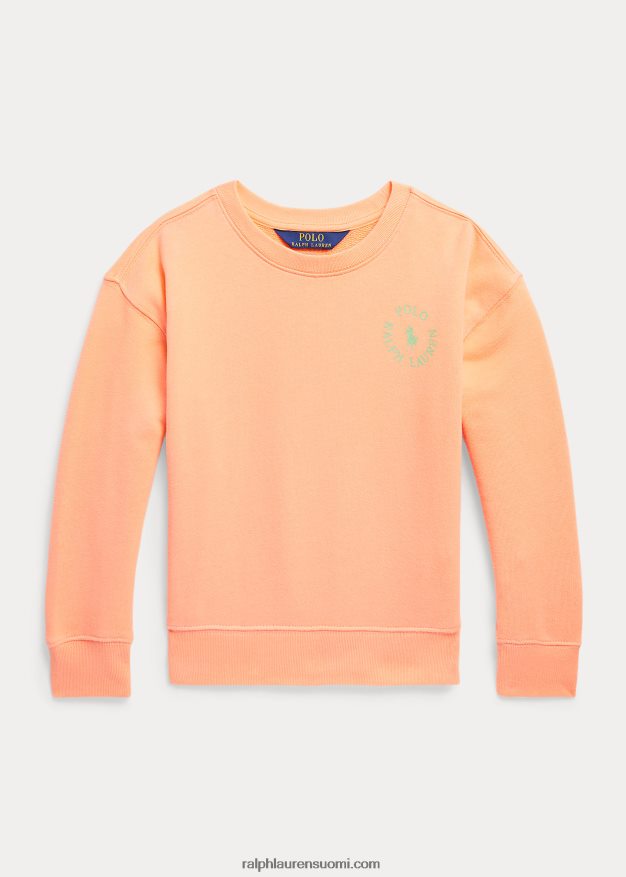 Ralph Lauren lapset iso ponilogoinen fleecepusero 0Z24ZR6713 oranssi roiske