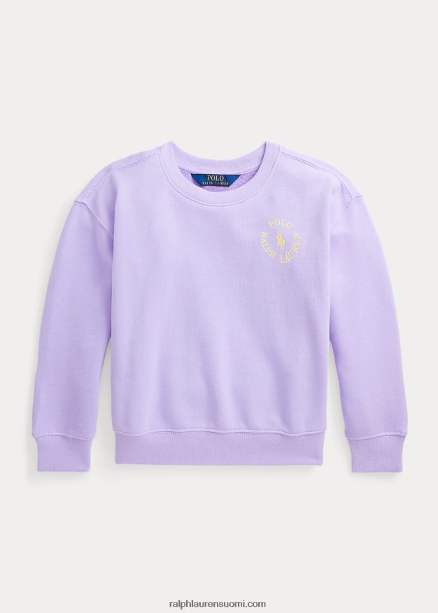 Ralph Lauren lapset iso ponilogoinen fleecepusero 0Z24ZR6714 jauhe violetti