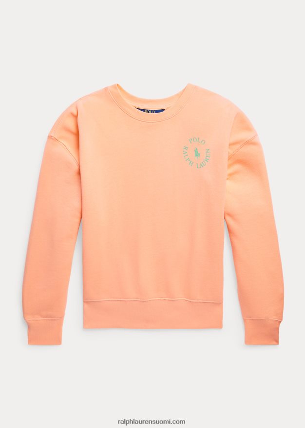 Ralph Lauren lapset iso ponilogoinen fleecepusero 0Z24ZR9980 oranssi roiske