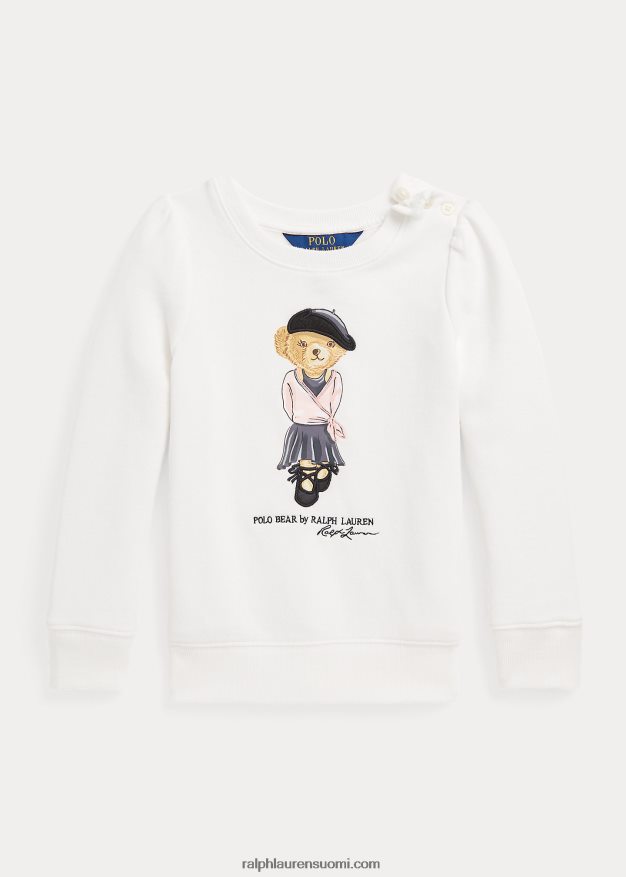 Ralph Lauren lapset poolo bear fleece paita 0Z24ZR9998 kannenpesuaine valkoinen