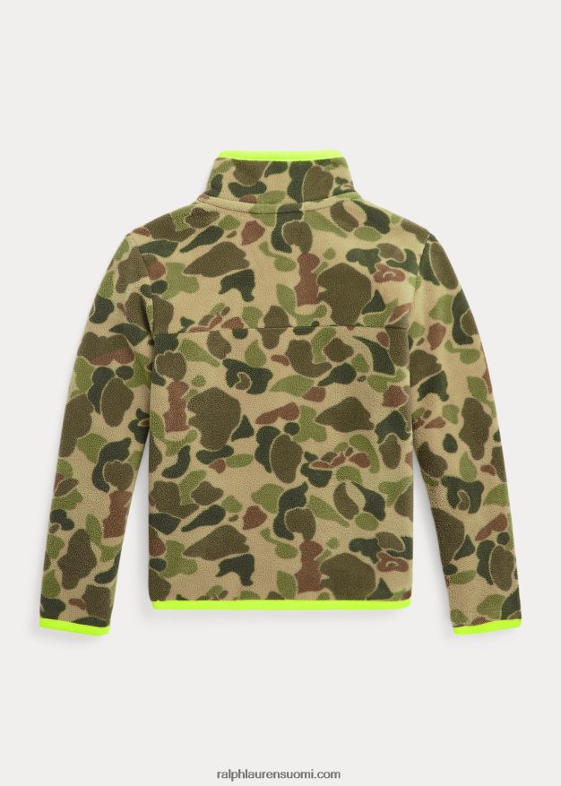 Ralph Lauren lapset harjattu fleecepusero 0Z24ZR6535 sammakko camo