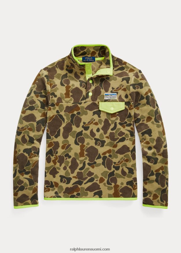 Ralph Lauren lapset harjattu fleecepusero 0Z24ZR6691 sammakko camo