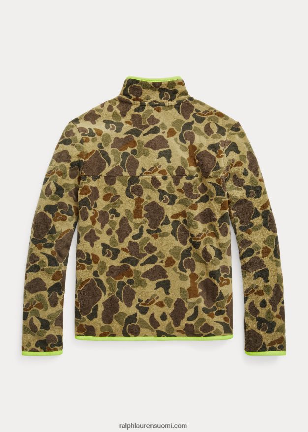 Ralph Lauren lapset harjattu fleecepusero 0Z24ZR6691 sammakko camo