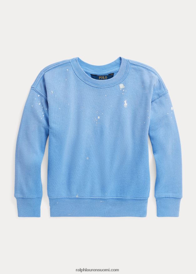 Ralph Lauren lapset maali-roiske-printti spa froteepusero 0Z24ZR6875 satamasaaren sininen