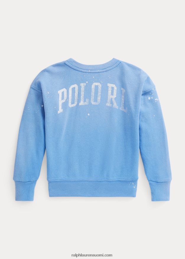 Ralph Lauren lapset maali-roiske-printti spa froteepusero 0Z24ZR6875 satamasaaren sininen