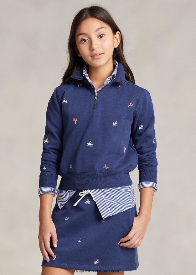 Ralph Lauren lapset merihenkinen fleecepusero 0Z24ZR7487 maalaismainen laivasto