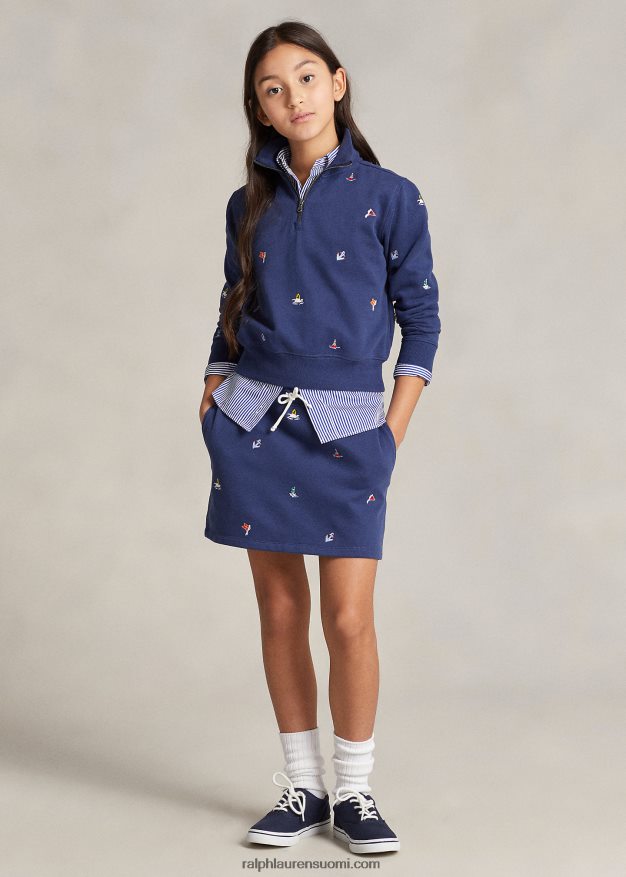 Ralph Lauren lapset merihenkinen fleecepusero 0Z24ZR7487 maalaismainen laivasto